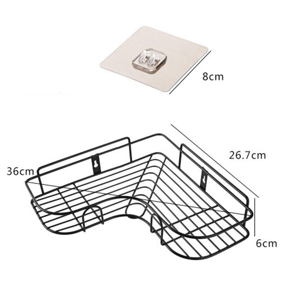 Kitchenora Kitchen Organiser Corner Shelf - Wall Mount Stainless Steel Storage Rack ( Pack of 1 )